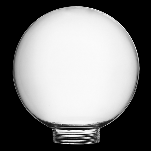 Glob glas 100mm klar 31,5mm gänga